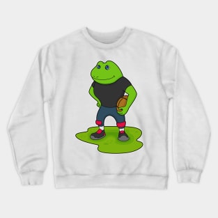 Frog Football player Football Crewneck Sweatshirt